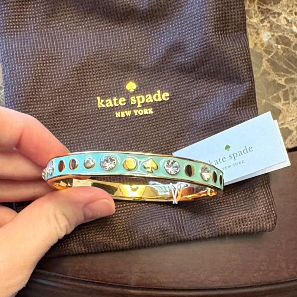 Kate Spade Gold and Tiffany Blue Bracelet
